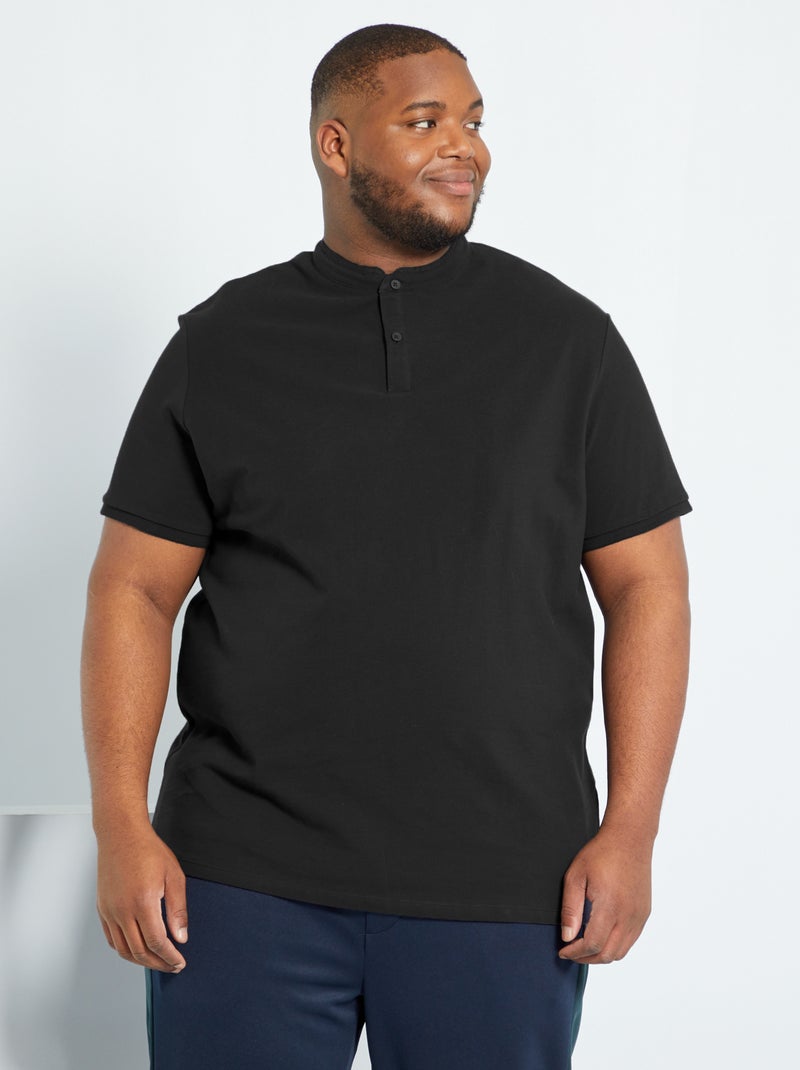 Polo col mao noir - Kiabi