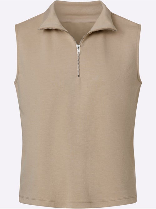 Polo col montant à glissière - taille standard - helline - Kiabi Polo col montant à glissière - taille standard - helline - Kiabi