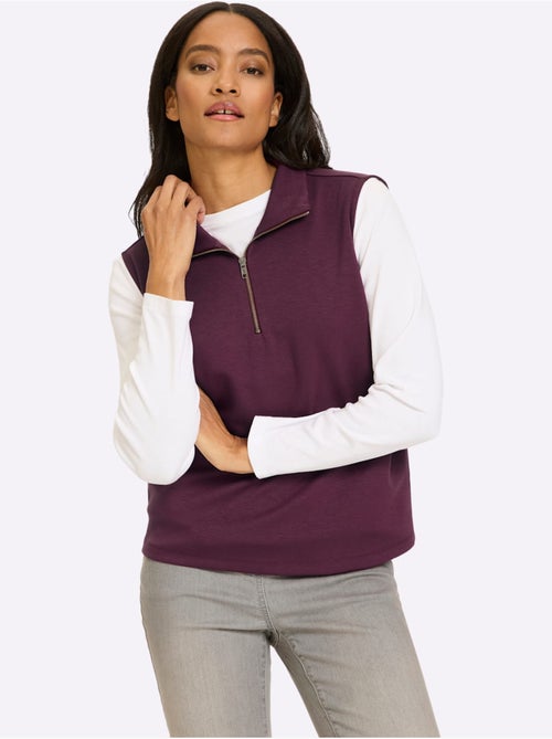 Polo col montant à glissière - taille standard - helline - Kiabi Polo col montant à glissière - taille standard - helline - Kiabi