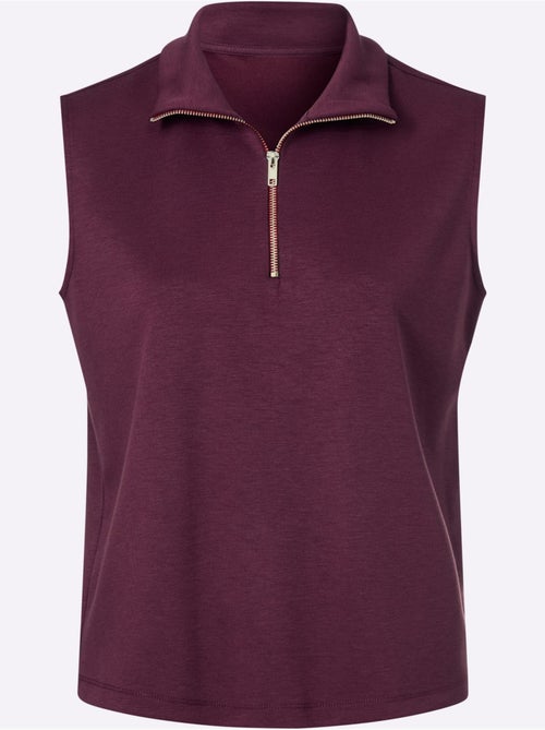 Polo col montant à glissière - taille standard - helline - Kiabi Polo col montant à glissière - taille standard - helline - Kiabi