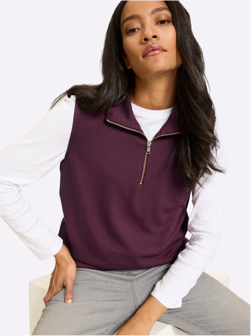 Polo col montant à glissière - taille standard - helline - Kiabi Polo col montant à glissière - taille standard - helline - Kiabi