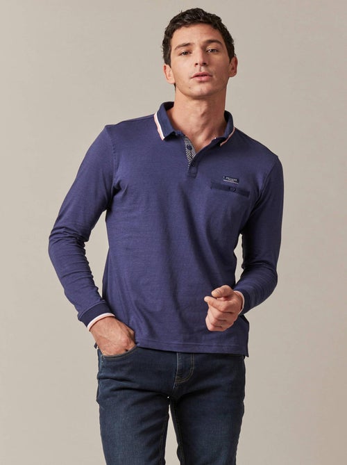 Polo col polo jersey coton 'Deeluxe' - Kiabi