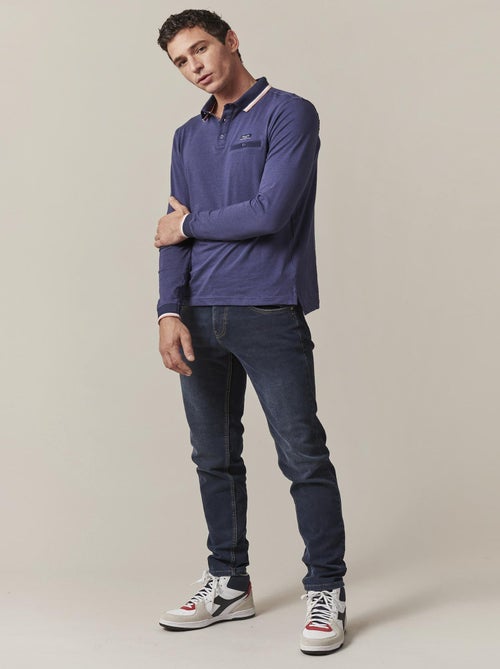 Polo col polo jersey coton 'Deeluxe' - Kiabi