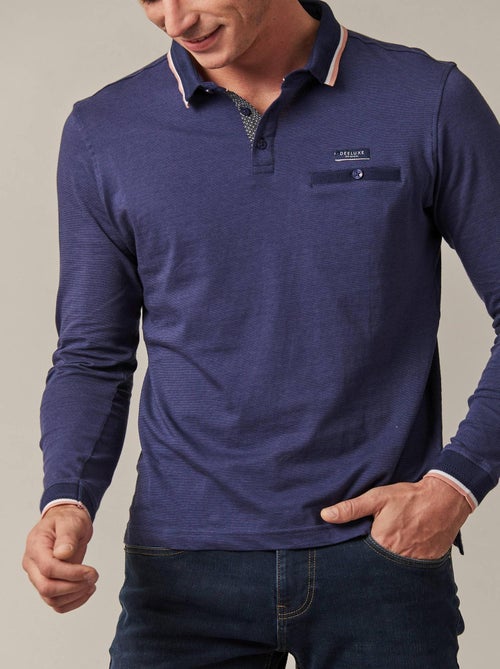 Polo col polo jersey coton 'Deeluxe' - Kiabi