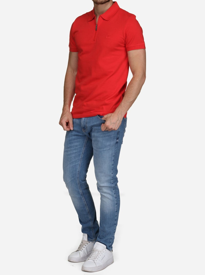 Polo col zippé - Torrente Rouge - Kiabi