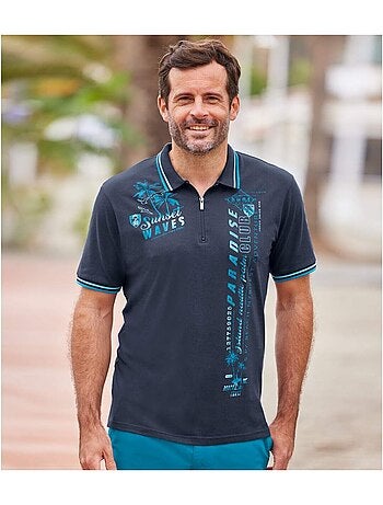 Polo Col Zippé Nautic Club - ATLAS FOR MEN