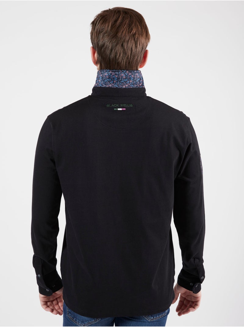 POLO COLORFUL AUTUMN Noir - Kiabi