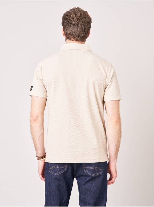 Polo confort homme en coton texturé 'Deeluxe' - Kiabi Polo confort homme en coton texturé 'Deeluxe' - Kiabi