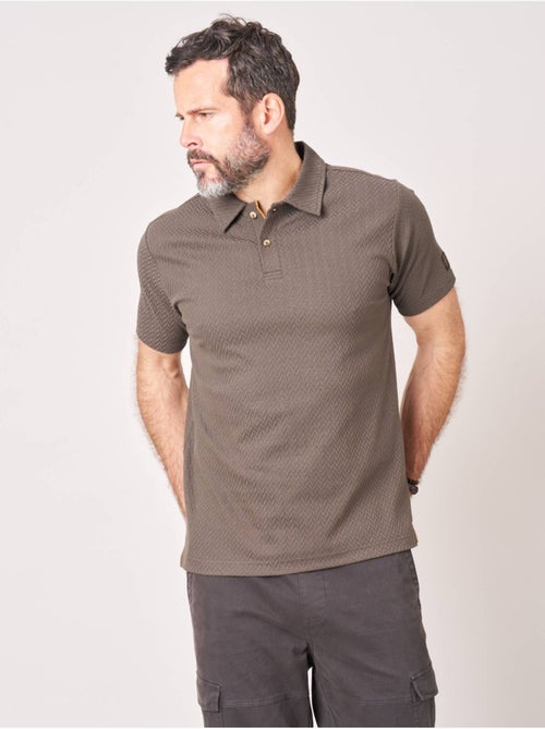 Polo confort homme en coton texturé 'Deeluxe' - Kiabi Polo confort homme en coton texturé 'Deeluxe' - Kiabi