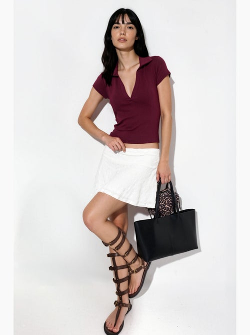 Polo côtelé ajusté busem - Kiabi Polo côtelé ajusté busem - Kiabi