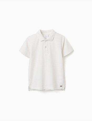 Polo côtelé en coton