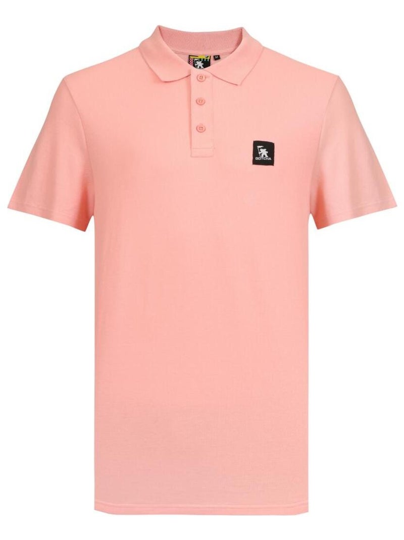 Polo Coton Addict Pls Gotcha Rose - Kiabi