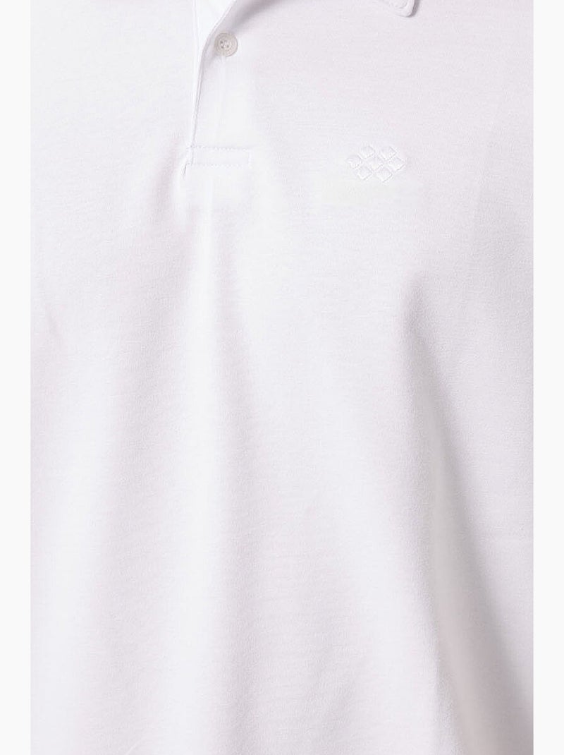 Polo coton élasthanne tommy Blanc - Kiabi