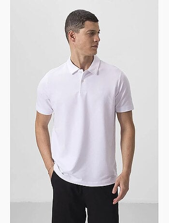 T-shirt polo homme en coton et élasthanne tommy
