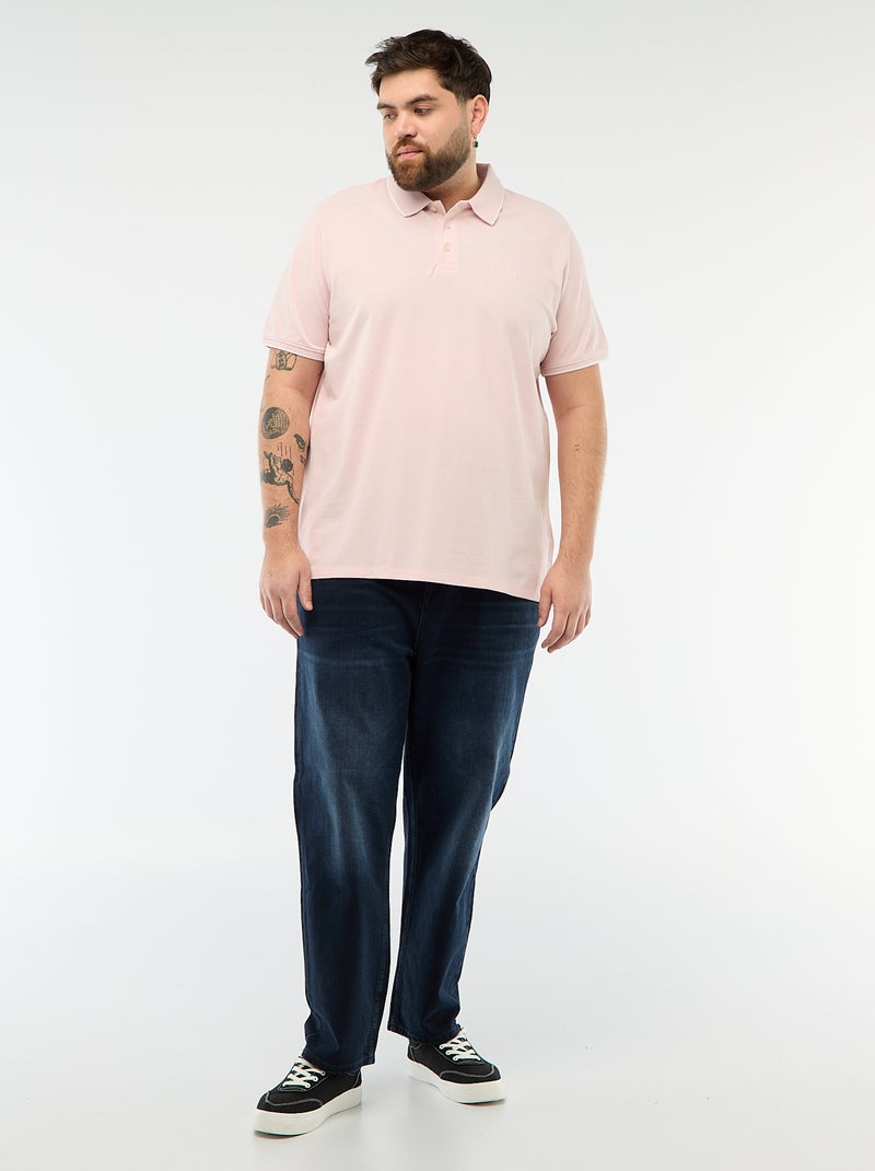 Polo coupe regular Rose - Kiabi