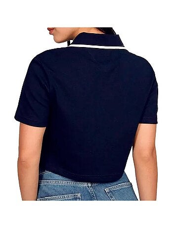 Polo Crop Top Femme Tommy Hilfiger Badge