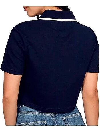 Polo Crop Top Femme Tommy Hilfiger Badge