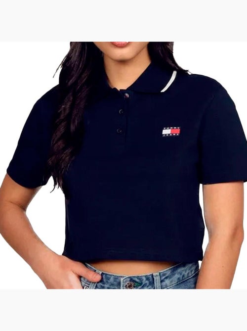 Polo Crop Top Femme Tommy Hilfiger Badge - Kiabi