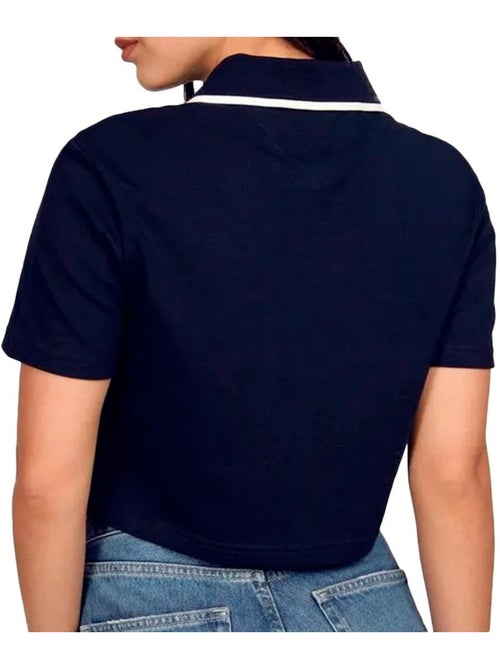 Polo Crop Top Femme Tommy Hilfiger Badge - Kiabi