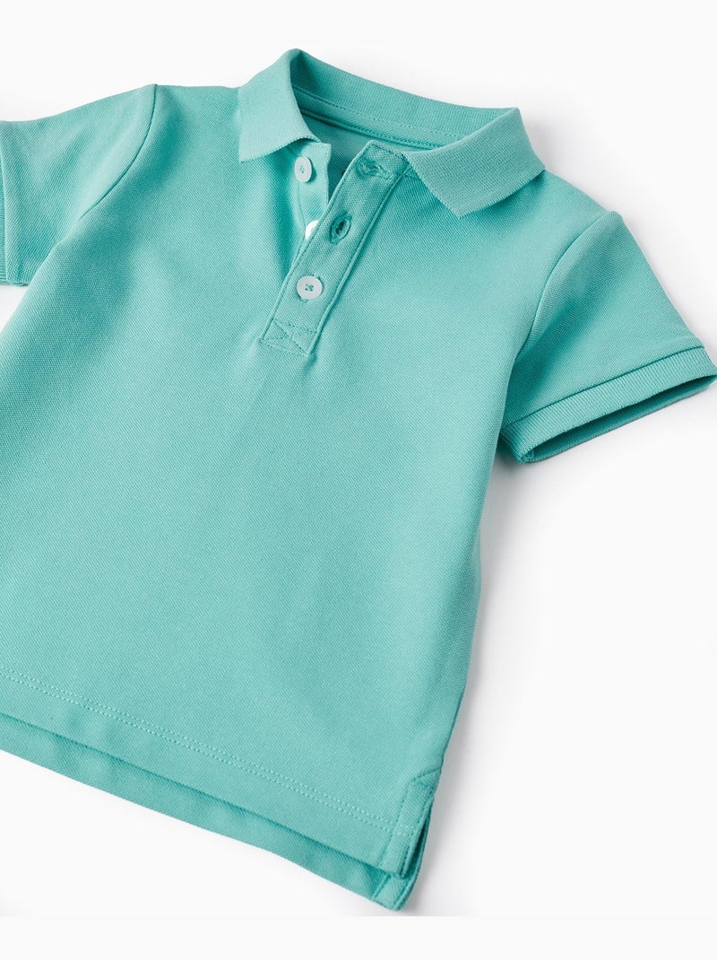 Polo de couleur turquoise à manches courtes pour bébé garçon manches courtes MATISSE Vert - Kiabi