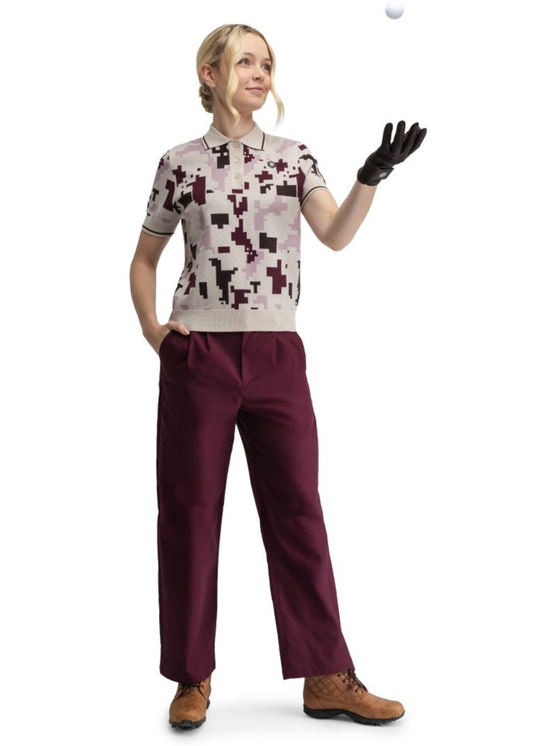 Polo de golf maille femme golf femme hazard-w Rose - Kiabi