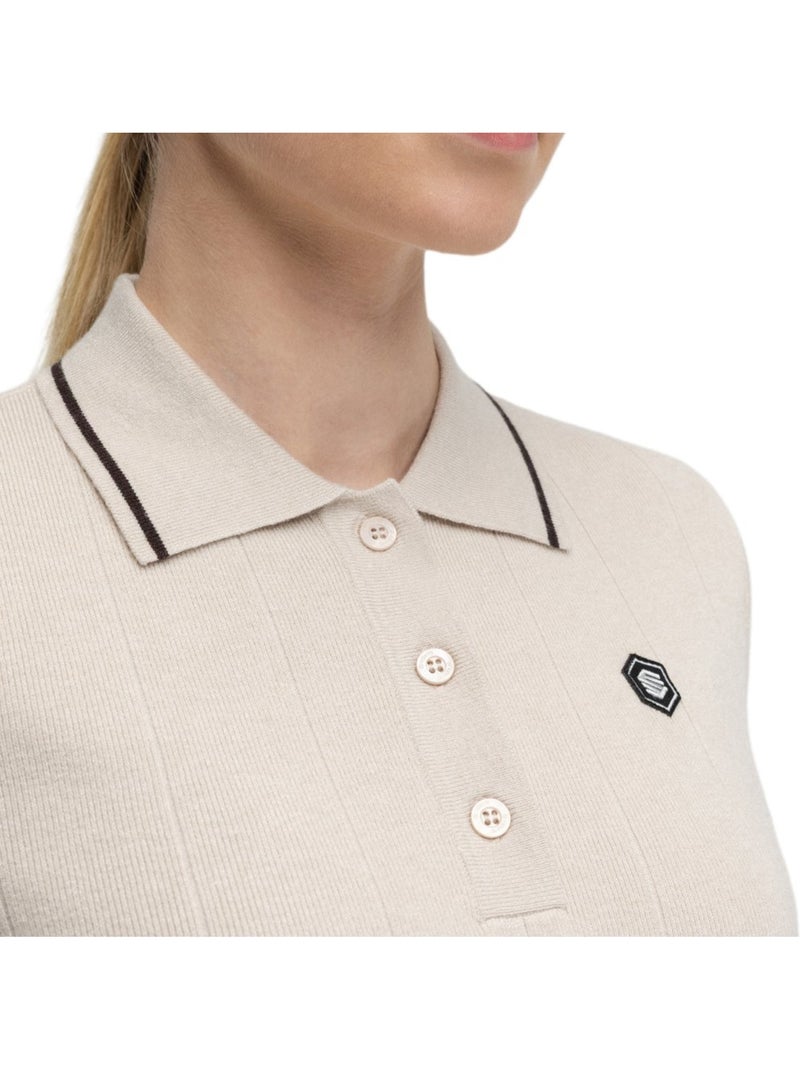 Polo de golf maille femme golf femme hazard-w sand Beige - Kiabi