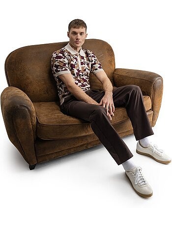 Polo de golf maille homme golf homme trevino sand