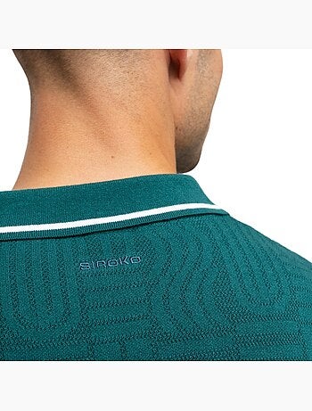 Polo de golf maille homme golf homme trevino teal
