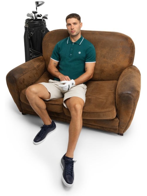 Polo de golf maille homme golf homme trevino teal - Kiabi Polo de golf maille homme golf homme trevino teal - Kiabi