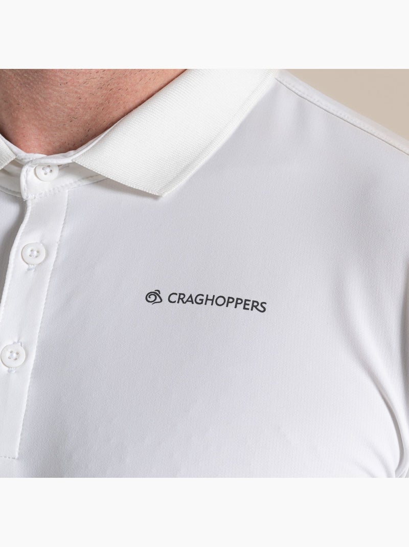 Polo de golf manches longues bramshaw - craghoppers Blanc - Kiabi