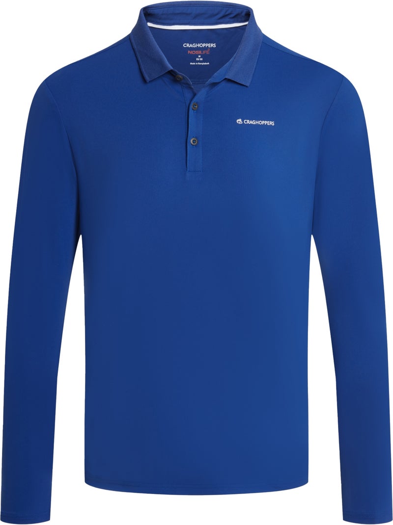 Polo de golf manches longues bramshaw - craghoppers Bleu marine - Kiabi
