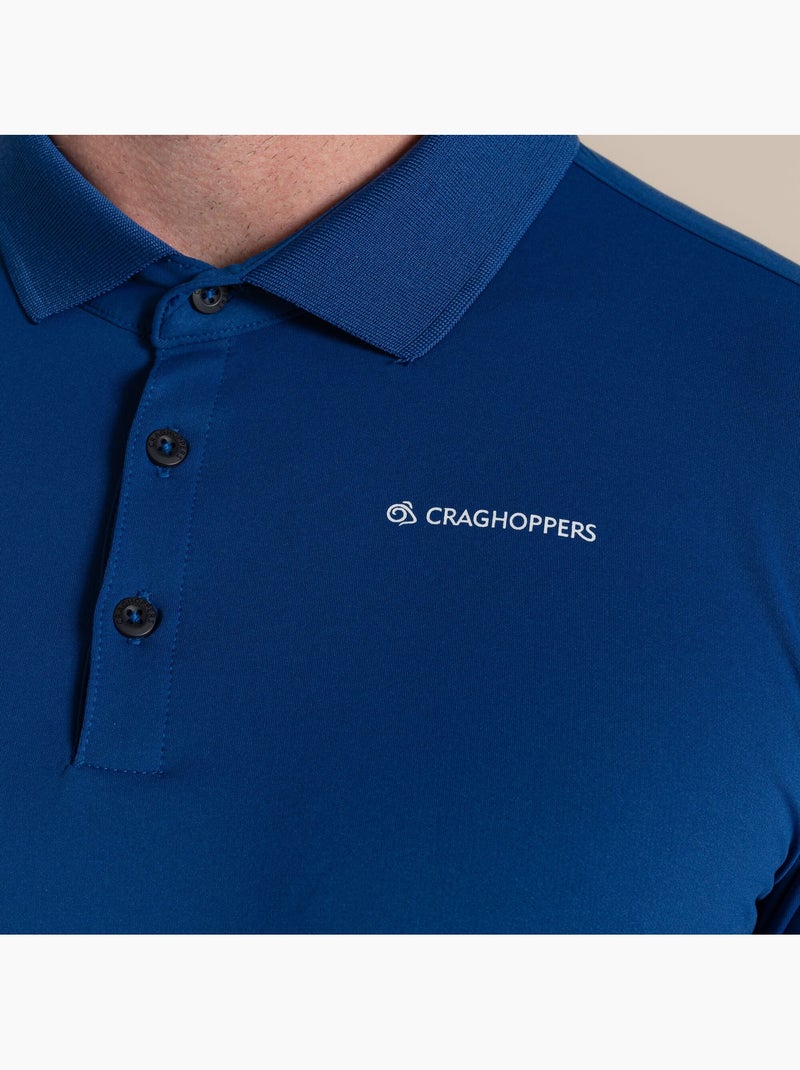 Polo de golf manches longues bramshaw - craghoppers Bleu marine - Kiabi