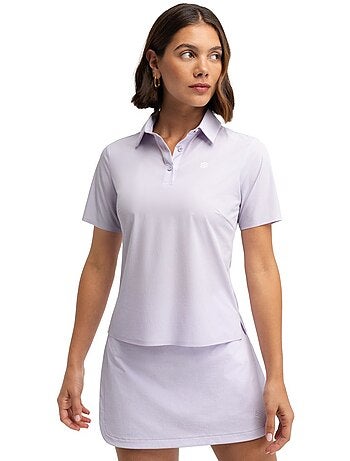 Polo de golf technique manches courtes femme golf femme sawgrass lilac