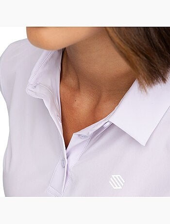 Polo de golf technique manches courtes femme golf femme sawgrass lilac