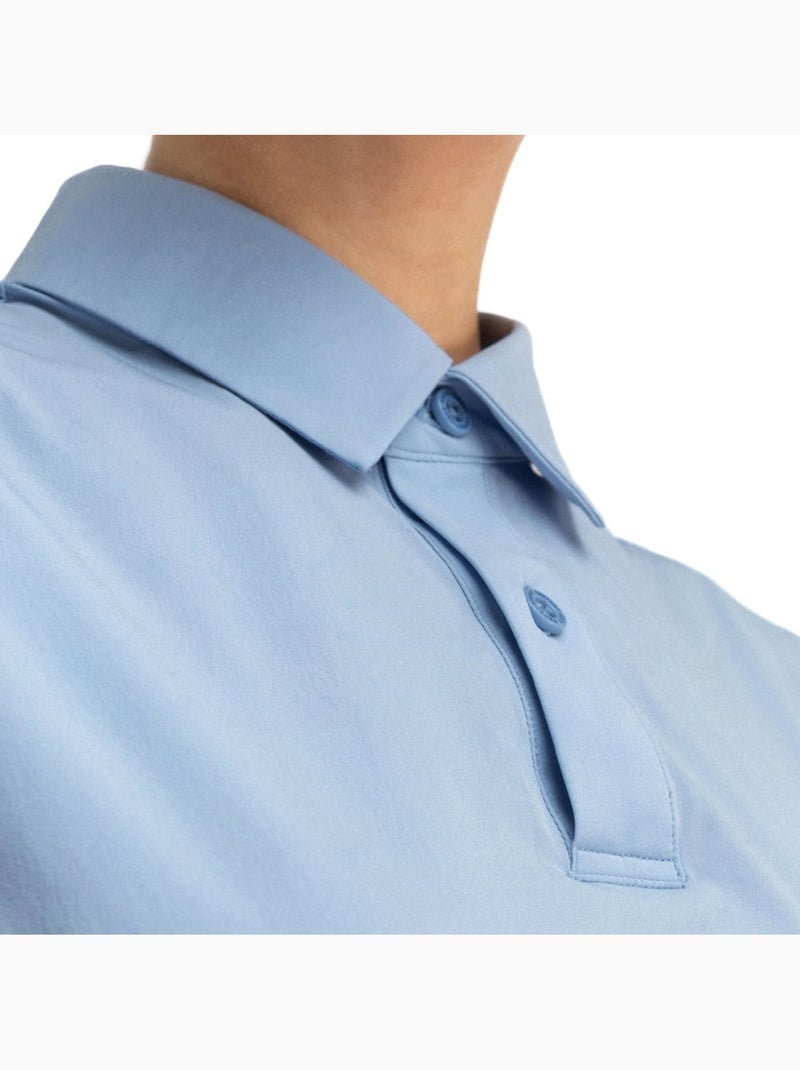 Polo de golf technique sans manches femme golf femme llorea Bleu - Kiabi