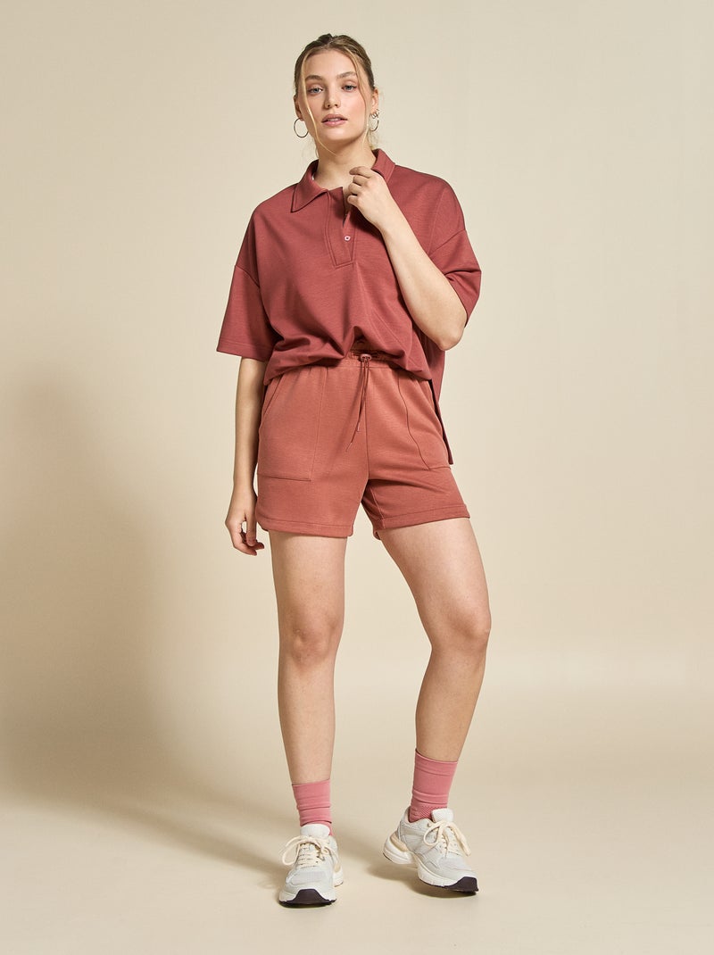 Polo de sport oversize - (ekstract) Terracotta - Kiabi