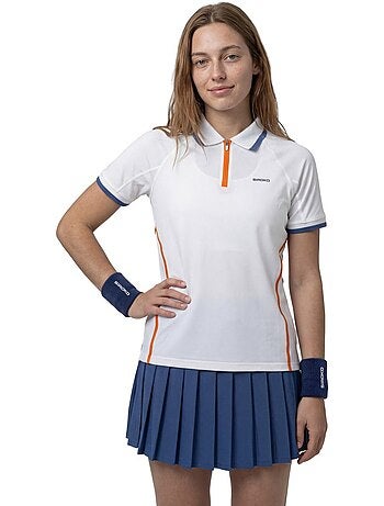 Polo de tennis demi-zip femme tennis femme player-w
