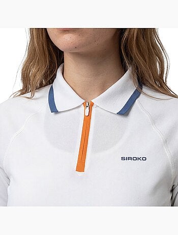 Polo de tennis demi-zip femme tennis femme player-w