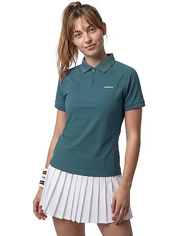 Polo de tennis demi-zip femme tennis femme player-w