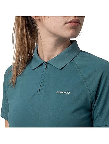 Polo de tennis demi-zip femme tennis femme player-w