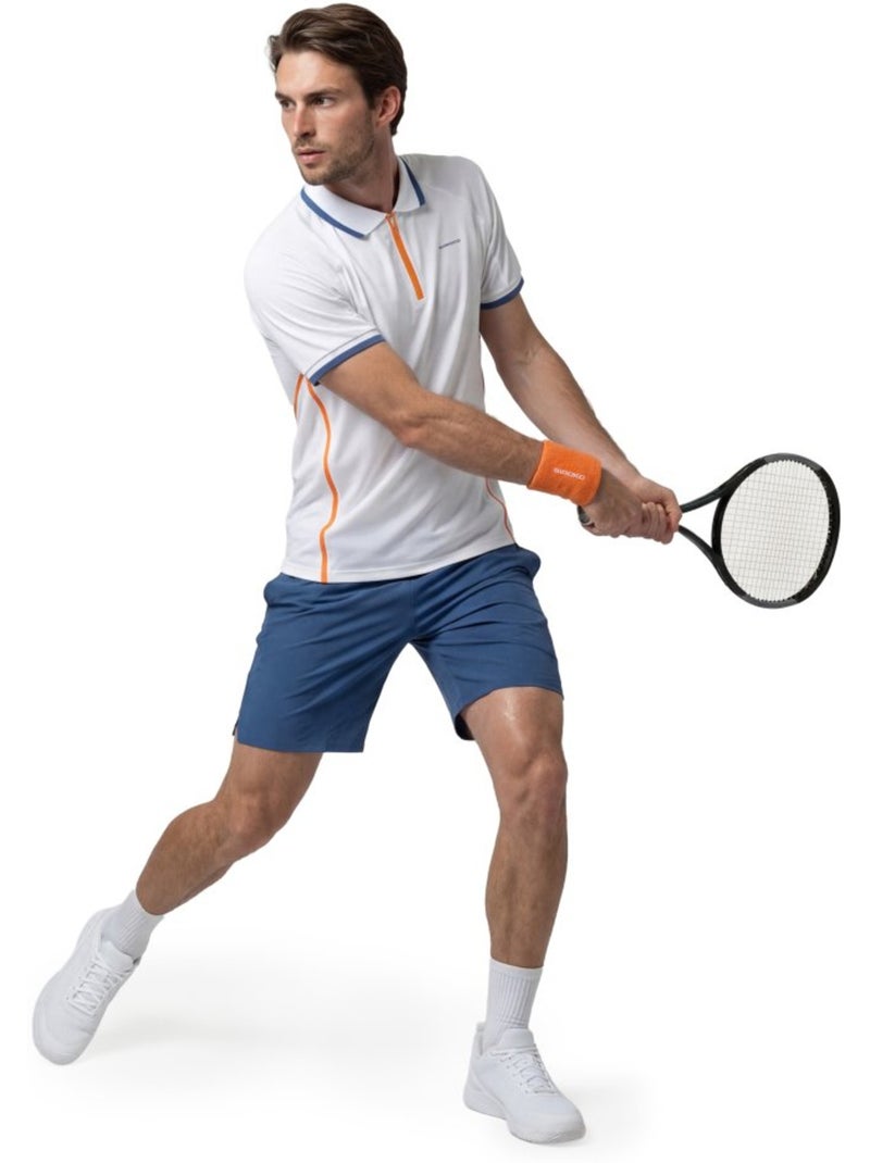Polo de tennis demi-zip homme tennis homme player Blanc - Kiabi