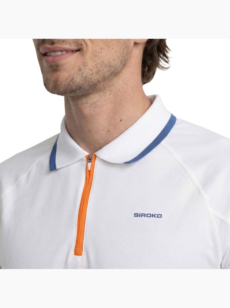 Polo de tennis demi-zip homme tennis homme player Blanc - Kiabi