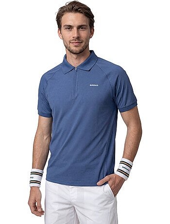 Polo de tennis demi-zip homme tennis homme player navy
