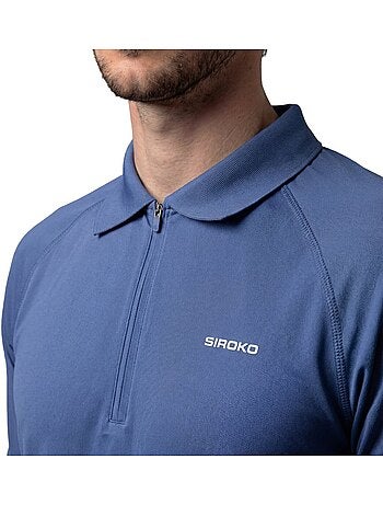 Polo de tennis demi-zip homme tennis homme player navy