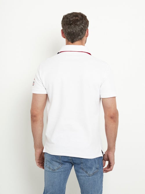 Polo détail revers col et motif placé - AFIBEL - Kiabi