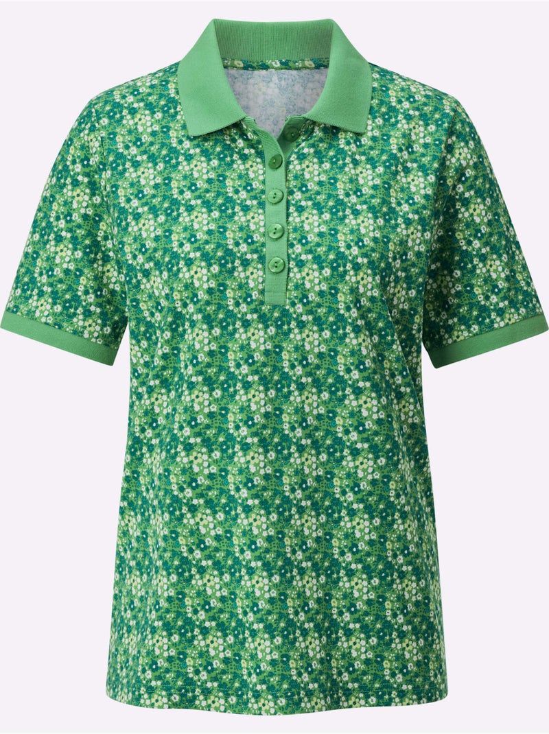 Polo Détails Contrastés - Taille Standard - Witt Vert - Kiabi