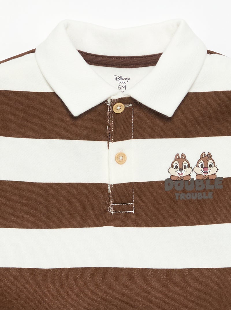 Polo 'Disney' en polaire Marron - Kiabi