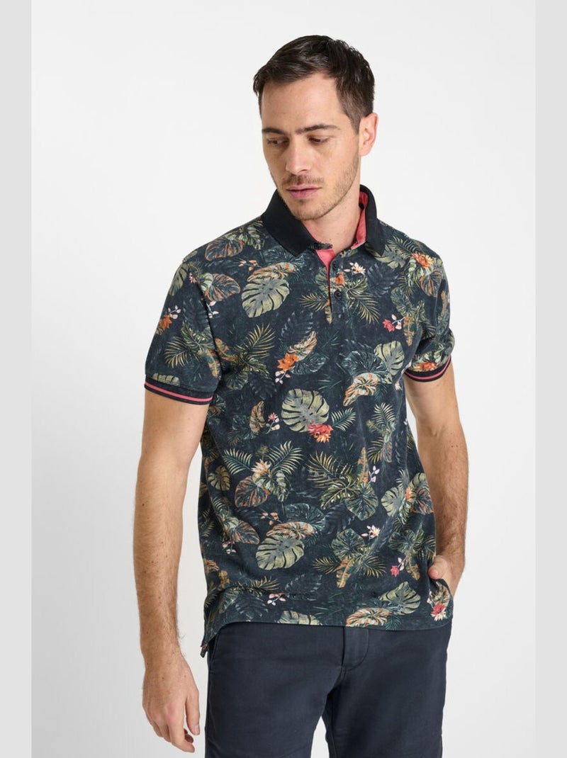 Polo DUDE 'Le Temps Des Cerises' Noir - Kiabi