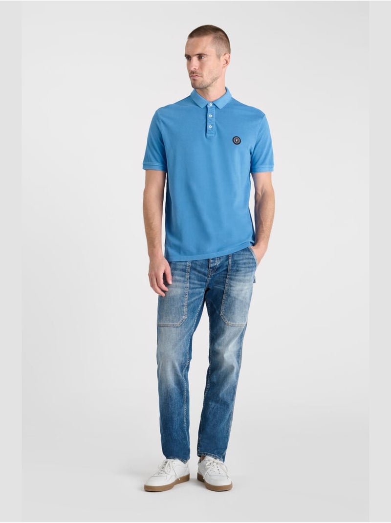 Polo dylon 'le temps des cerises' Bleu - Kiabi
