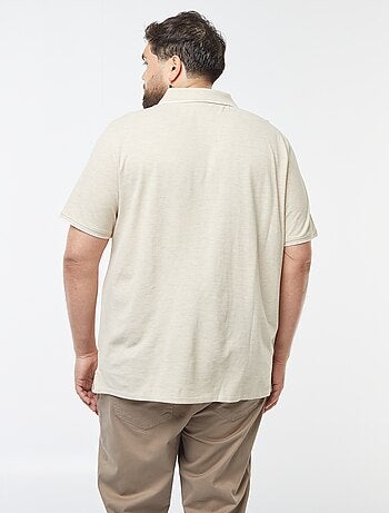 Polo en coton à contrastes